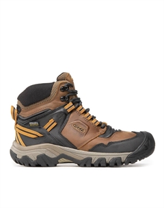 Треккинговые кроссовки Ridge Flex Mid Wp M 1025666, коричневый Keen