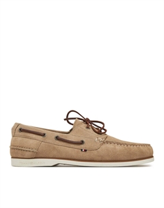 Полуботинки Th Boat Shoe Core Suede FM0FM05387, бежевый Tommy hilfiger