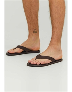 Сандалии с Т-образной застежкой, коричневый Jack & jones