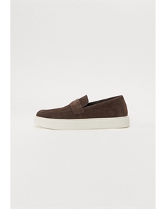 Слипоны, коричневый Calvin klein