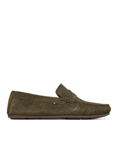 Мокасины Casual Hilfiger Suede Driver FM0FM04998, зеленый Tommy hilfiger