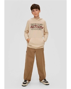 Толстовка LONGSLEEVE MIT SCHRIFTPRINT, цвет beige S.oliver