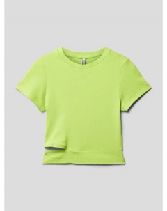 Футболка с вырезом модели Girls Boxy T-Shirt, зеленый Blue effect