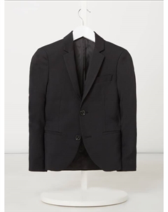 Пиджак на двух пуговицах с добавлением шерсти, модель «Солярис», черный Jack & jones