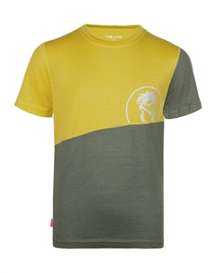 Спортивная футболка Funktionsshirt Sandefjord, цвет Gelb/Khaki Trollkids