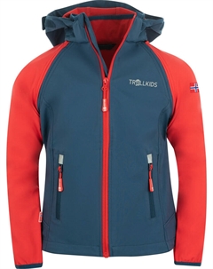 Куртка софтшелл Zipp Off Rondane XT, темно синий Trollkids