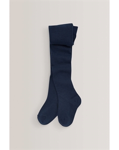 Школьные колготки с высоким содержанием хлопка, синий Next