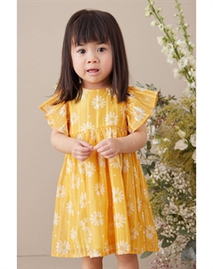 Мерцающее платье с принтом, желтый Next