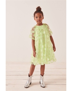 Платье с объемным цветочным мотивом, зеленый Next