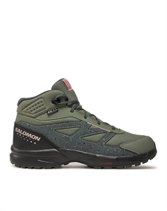 Треккинговые кроссовки Outway Mid Clima Waterproof L47561700, зеленый Salomon