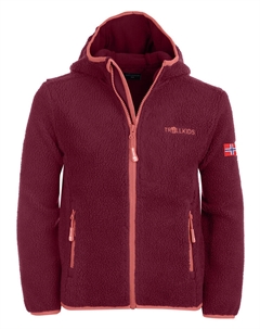 Флисовая куртка Mandal, красный Trollkids