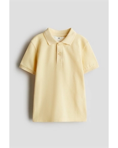 Рубашка поло из хлопкового пике, желтый H&m