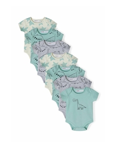 Боди 7 PACK SHORT SLEEVE, мята Minoti