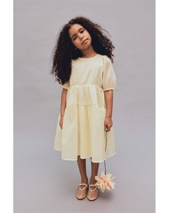 Платье из органзы с узором, желтый H&m