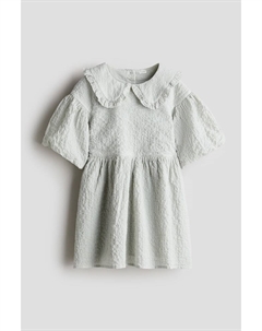 Платье из хлопчатобумажной ткани сирсакер, зеленый H&m