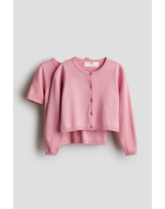 Комплект из 2 предметов: рубашка и кардиган, розовый H&m