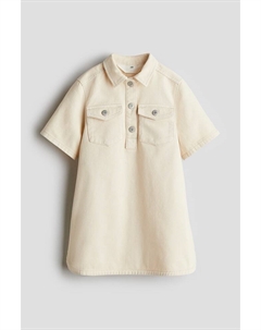 Платье-Трапеция из твила, бежевый H&m