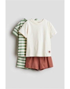 2 пижамы из хлопка, мультиколор H&m