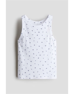 Топ из хлопка в рубчик, мультиколор H&m