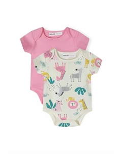 Боди 2 PACK SHORT SLEEVE , лиловый Minoti