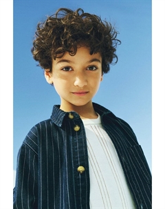 Рубашка из хлопкового денима, мультиколор H&m