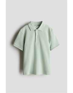 Рубашка поло из хлопкового пике, зеленый H&m