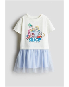 Платье из тюля с принтом, мультиколор H&m