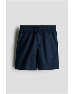Шорты из льняной смеси, синий H&m