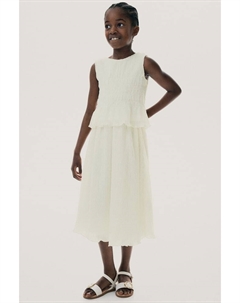 Гофрированная юбка, бежевый H&m