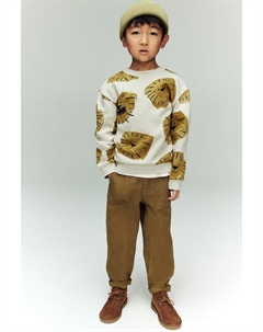 Хлопковые брюки, желтый H&m