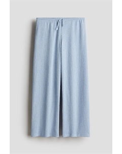 Трикотажные брюки со структурой, синий H&m