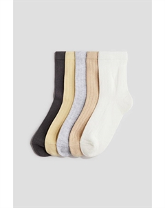 5 упаковок носков, мультиколор H&m