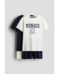 Комплект из 2 пижам с футболкой и шортами, мультиколор H&m