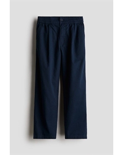 Свободные хлопковые брюки-чиносы, синий H&m