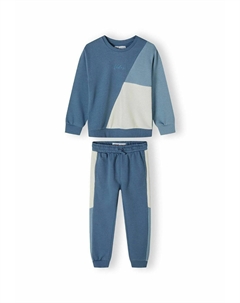 Костюм CREW NECK AND JOGGERS SET , светло-голубой Minoti