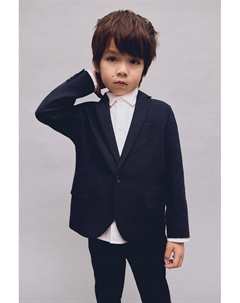 Однобортный пиджак, синий H&m