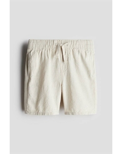 Шорты из льняной смеси, бежевый H&m