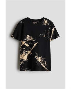 Футболка хлопковая с принтом, мультиколор H&m