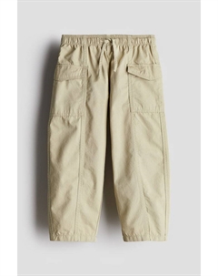 Хлопковые брюки-карго, зеленый H&m