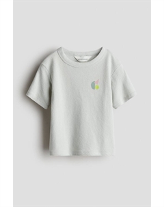 Футболка из махровой хлопчатобумажной ткани, зеленый H&m