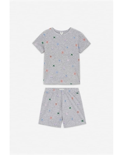 Короткая пижама из двух частей из джерси, серый Arket