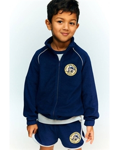 Спортивная куртка из махровой ткани с вышитой деталью, мультиколор H&m