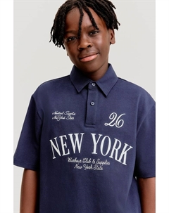 Рубашка поло с текстовым мотивом, мультиколор H&m