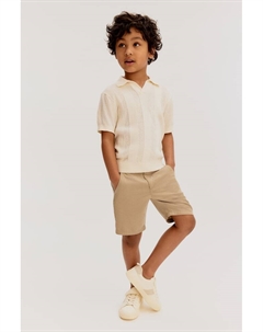 Хлопковые шорты-чиносы, бежевый H&m