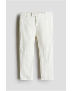 Льняные брюки, белый H&m