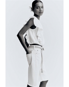 Джинсовые шорты, белый H&m