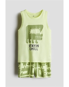 Комплект из 2 предметов: майка и шорты, мультиколор H&m