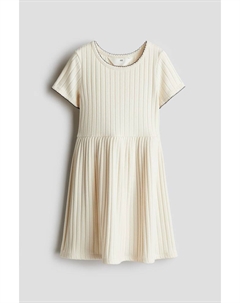 Платье из трикотажного полотна в рубчик, бежевый H&m
