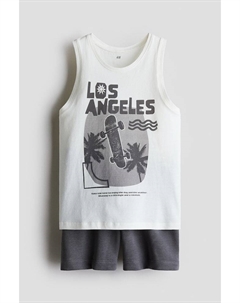 Комплект из 2 предметов: майка и шорты, мультиколор H&m