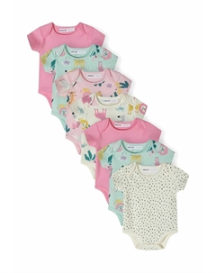 Боди 7 PACK SHORT SLEEVE, лиловый Minoti